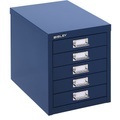 BISLEY MultiDrawer™ 39er Serie DIN A4, 5 Schubladen kobaltblau