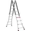 Altrex, Altrex Teleskop-Klappleiter verwendbar als Steh- oder Anlegeleiter 4 x 5 Sprossen