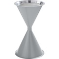Kegel-Standascher ohne Dach silber