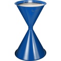 undefined, Kegel-Standascher Stahlblech, pulverbeschichtet enzianblau