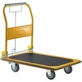 QUIPO Profi-Plattformwagen mit Totmann-Bremse Tragfähigkeit 370 kg