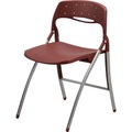 Klappstuhl Gestell verchromt bordeaux