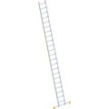 Layher Alu-Anlegeleiter mit Sprossen, Breite 450 mm 22 Sprossen inkl. Traverse