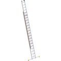 Layher Alu-Seilzugleiter 2-teilig, ausziehbar, inkl. Traverse 2 x 18 Sprossen
