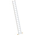 Layher Alu-Anlegeleiter mit Sprossen, Breite 450 mm 18 Sprossen inkl. Traverse