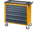 QUIPO Werkstattwagen JUMBO mit 6 durchgehenden Schubladen HxBxT 935 x 900 x 460 mm, melonengelb