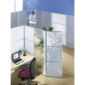 office akktiv Stellwand- und Paraventsystem HxBxT 1800 x 600 x 18 mm MDF-Platte alusilber