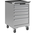 Lista Schubladenschrank, Breite 564 mm, fahrbar 6 Schubladen, HxT 890 x 572 mm lichtgrau