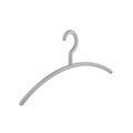 Kleiderbügel NIZZA, Kunststoff, VE 12 Stk, silber
