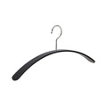 Design-Kleiderbügel CURVE, Acryl, VE 4 Stk, schwarz