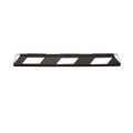 undefined, Radstopp LxBxH 1200 x 150 x 100 mm schwarz / weiß reflektierend