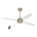 Deckenventilator LIBELLE mit Fernbedienung Acrylglas klar / Chrom gebürstet