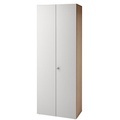 office akktiv ANNY - Aktenschrank Flügeltüren, 5 Fachböden Nussbaum-Dekor / alusilber