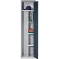 QUIPO Stahlschrank 1 Hutboden, 3 Fachböden lichtgrau / basaltgrau, Grundelement