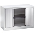 BISLEY Euro-Rollladenschrank Breite 1000 mm, 1 Fachboden lichtgrau