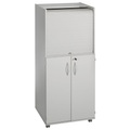office akktiv Computerschrank mit Kunststoffrollladen, mobil Premium Variante, HxBxT 1660 x 725 x 642 mm mit verstellbarem Einlegeboden