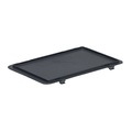 Scharnierdeckel für Euro-Stapelbehälter dunkelgrau, VE 2 Stk LxB 300 x 200 mm