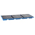 Regalwanne aus Polyethylen Einhängewanne LxH 2680 x 180 mm, PE-Rost