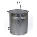 Stahlblech-Mülleimer, zylindrisch Volumen 40 l, Höhe x Außen-Ø 420 x 360 mm ab 5 Stk