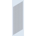 EUROKRAFT Seitenwand-Verkleidung Schweißgitter, Höhe 2500 mm Tiefe 600 mm