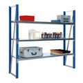 EUROKRAFT, EUROKRAFT Großfachregal, farbig HxT 1990 x 600 mm Anbauregal Blau RAL 5010