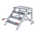 undefined, Treppenpodest Stufenbreite 800 mm, Tragfähigkeit 200 kg 4 Stufen