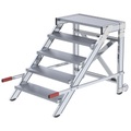 undefined, Treppenpodest Stufenbreite 800 mm, Tragfähigkeit 200 kg 5 Stufen