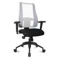 Topstar Bürodrehstuhl LADY SITNESS DELUXE beweglich mit 7 Zonen schwarz / weiß