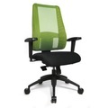 Topstar Bürodrehstuhl LADY SITNESS DELUXE beweglich mit 7 Zonen schwarz / grün