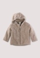 Baby Wollfleece Jacke aus Bio-Merinowolle - grau Grösse74/80