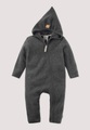hessnatur Baby Fleece Overall aus Bio-Baumwolle - grau Grösse98