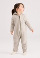 Baby Fleece-Overall aus Bio-Baumwolle - beige Grösse50/56