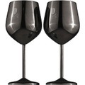 Berlinger - Edelstahl Weingläser 2 Stück Matte Black Collection, One Size