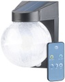 Luminea Solar-LED-Wandleuchte im Crackle-Glas-Design, PIR-Sensor, 200 Lumen