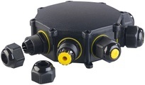 revolt Outdoor-Kabel-Verbindungsbox, 6-fach, für Kabel mit Ø 4 - 14 mm, IP68
