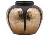 undefined, Gold-Schwarz Gehämmert H: 24 cm