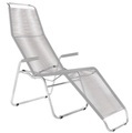 Schaffner - Gartenliege BRISSAGO - Kunststoff - Weiss - 64/184/118 cm