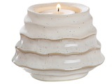 Windlicht Granito Weiss Stonelook H: 8 cm