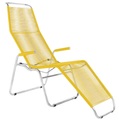 Schaffner - Gartenliege BRISSAGO - Kunststoff - Gelb - 64/184/118 cm