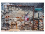 Street Art mit Schaukel