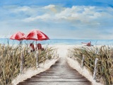 Schubiger, Bild Holzbrücke Zum Strand