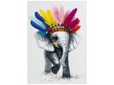 Bild Kleiner Elefant mit Federn