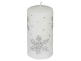 Schneeflocke Weiss H: 10 cm