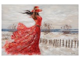 Schubiger, Bild Rotes Kleid am Strand