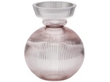 Kerzenständer Glas Mauve H: 21 cm