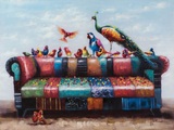 Bild Auf Dem Sofa