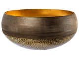Schale Nuoro Aluminium, Braun H: 16 cm