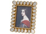 Fotorahmen Tropfen Gold H: 25 cm