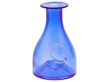 Flaschenvase mit Wappen Blau H: 25 cm