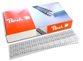 Peach, Peach Drahtbinderücken 12mm, silber, 3:1, 34 Ringe A4, 100 Stk. PW127-01